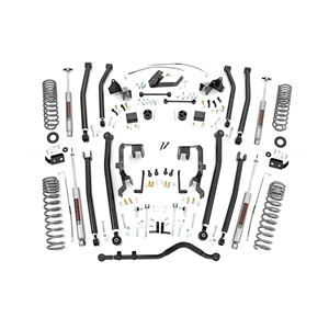 Rough Country 4in Lift Kit - Front and Rear - Wrangler JK 2WD/4WD 4-Door Long Arm