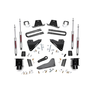 Rough Country 5in Lift Kit - Front and Rear - Ram 3500 4WD  Radius Arm Drop Non-Dually