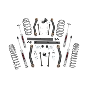 Rough Country 4in Lift Kit - Front and Rear - 2003-2006 Wrangler TJ 4WD