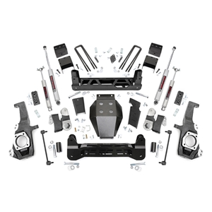 Rough Country 5in Lift Kit - Front and Rear - Silverado/Sierra 2500/3500 HD 4WD