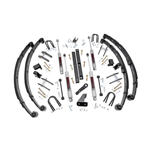 Rough Country 4.5in Lift Kit - Front and Rear - Jeep Wrangler 1987-1995