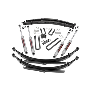 Rough Country 4in Lift Kit Rear Springs - Front and Rear - Dodge W100/200/300