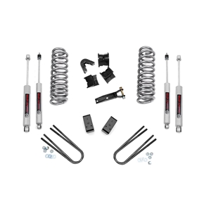 Rough Country 4in Lift Kit Rear Blocks - Front and Rear - Ford Bronco 4WD