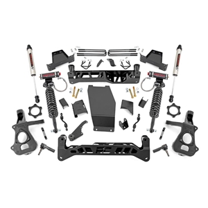 Rough Country 7in Vertex Coilovers Lift Kit - Front and Rear - Silverado/Sierra 1500 4WD (2014-2018)