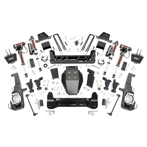 Rough Country 7in Vertex Reservoir Lift Kit - Front and Rear - Silverado/Sierra 2500/3500 HD
