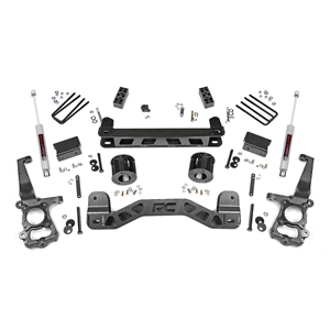 Rough Country 4in Lift Kit - Front and Rear - Ford F-150 RWD (2015-2020)