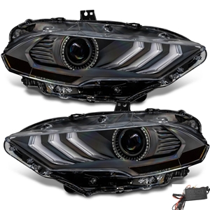 ORACLE Pre-Assembled Headlights - Dynamic ColorShift RGB+A - Black Series