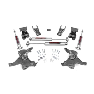 Rough Country 2in Front 4in Rear Lowering Shocks - Chevrolet/GMC C1500 RWD