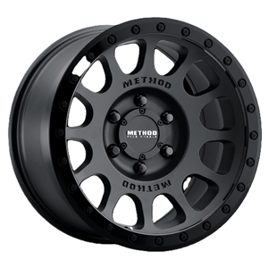 Method Wheels - 305 NV Street - MATTE BLACK - GLOSS BLACK LIP