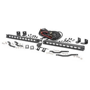 Rough Country 10in Slim Line LED Grille Mount Kit - Ford F-150 XLT