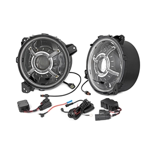 Rough Country 9in LED Projection Headlights - Gladiator / Wrangler JL