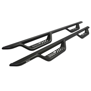 Westin Outlaw Textured Black Steel Drop Steps