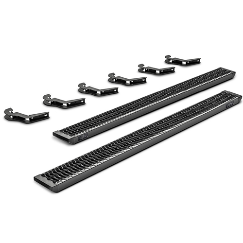 N-Fab Growler Textured Black Aluminum Running Boards