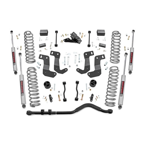 Rough Country 3.5in Lift C/A Drop Kit - Front and Rear - 2018-2023 Wrangler JL 2-Door