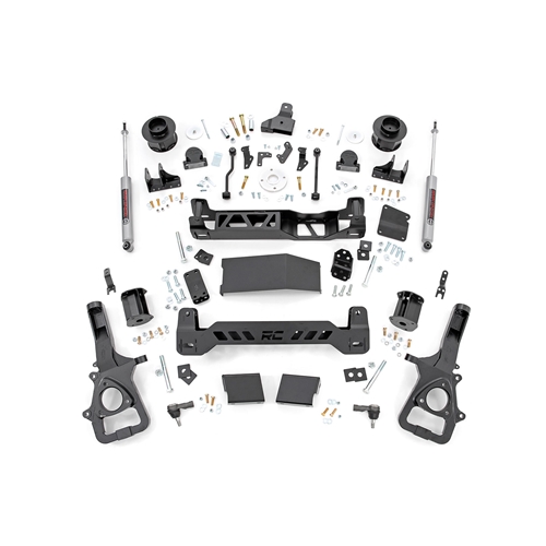 Rough Country 5in Lift Kit - Front and Rear - Ram 1500 New Body Style w/ Air Ride 4WD