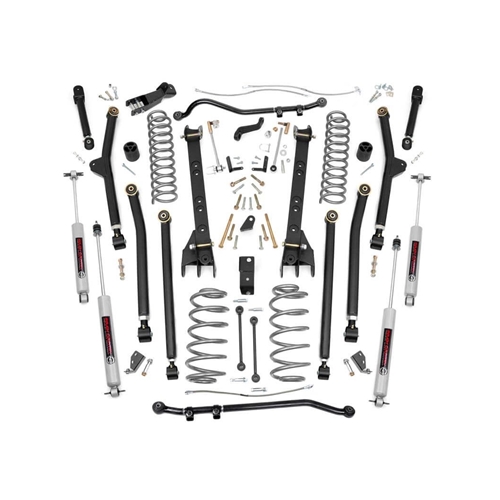 Rough Country 6in Lift Kit Long Arm - Front and Rear - Wrangler Unlimited 4WD