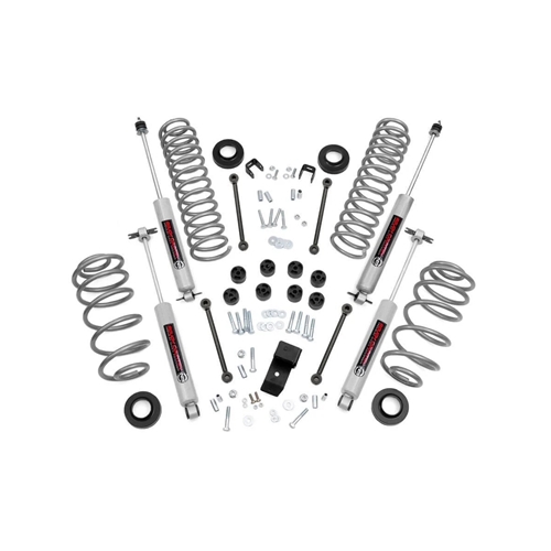 Rough Country 3.25in Lift Kit - Front and Rear - 2003-2006 Wrangler TJ 4WD