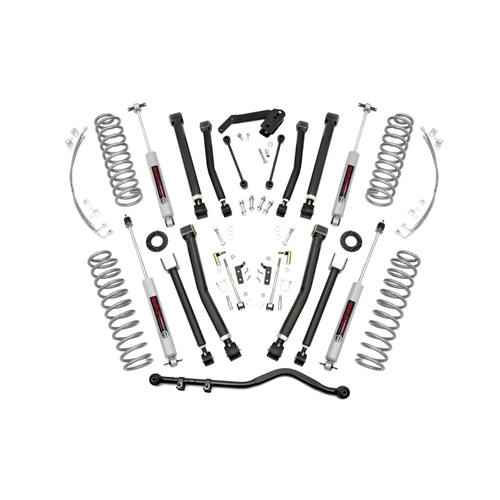 Rough Country 4in Lift Kit - Front and Rear - 2007-2018 Wrangler JK 4WD