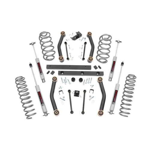 Rough Country 4in Lift Kit - Front and Rear - 2003-2006 Wrangler TJ 4WD