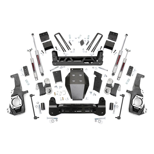 Rough Country 5in Lift Kit - Front and Rear - Silverado/Sierra 2500/3500 HD 4WD