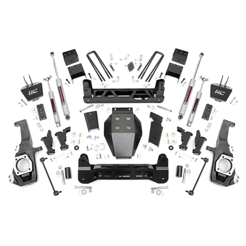 Rough Country 5in Lift Kit - Front and Rear - Silverado/Sierra 2500/3500 HD 4WD Non-Dually