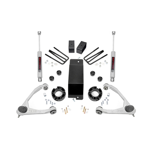 Rough Country 3.5in Lift Kit - Front and Rear - Silverado/Sierra 1500