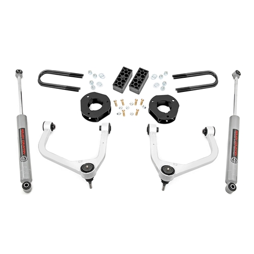 Rough Country 3.5in Lift Kit - Front and Rear - Chevrolet Silverado 1500