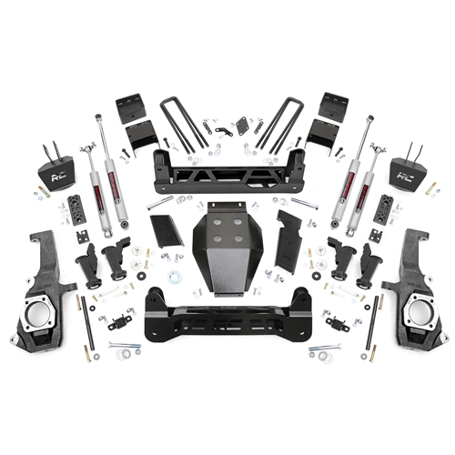 Rough Country 7.5in Lift Kit - Front and Rear - Silverado/Sierra 2500/3500 HD Non-Dually
