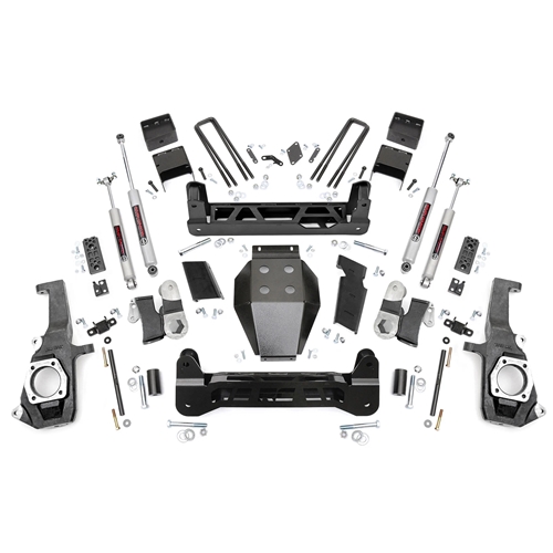 Rough Country 5in Lift Kit - Front and Rear - Silverado/Sierra 2500/3500 HD
