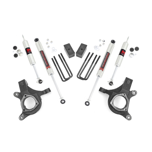 Rough Country 3in Lift Kit - Front and Rear - Silverado/Sierra 1500 RWD (99-06)