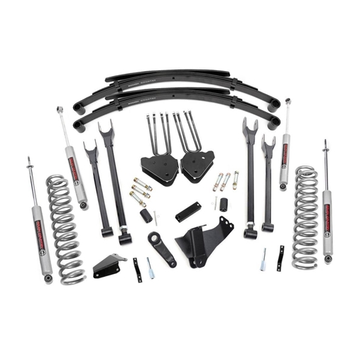 Rough Country 8in Lift Kit Front Spacer - Front and Rear - Ford F-250/350 Super Duty Non-Gasoline