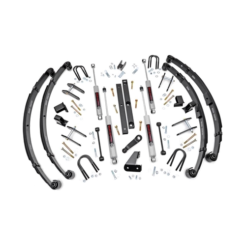 Rough Country 4.5in Lift Kit - Front and Rear - Jeep Wrangler 1987-1995