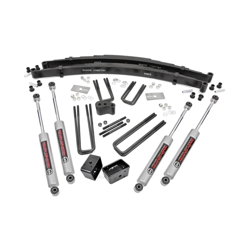 Rough Country 4in Lift Kit - Front and Rear - Dodge W150/200/250/350