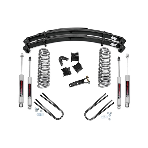 Rough Country 4in Lift Kit Rear Springs - Front and Rear - Ford F-150/F-100