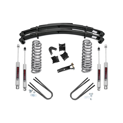 Rough Country 2.5in Lift Kit Rear Springs - Front And Rear - Ford F-100/F-150 4WD