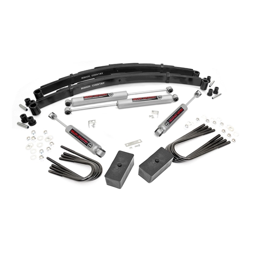 Rough Country 2in Lift Kit Rear Blocks- Front And Rear - Chevrolet/GMC 1977-1987
