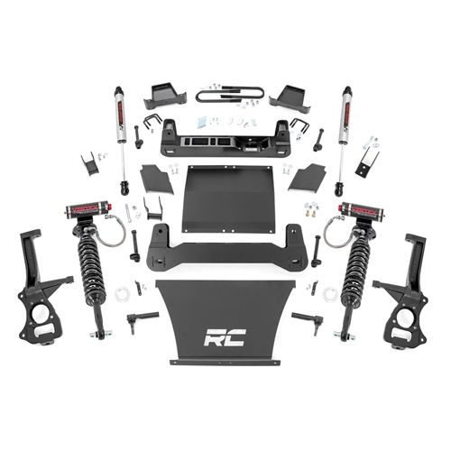 Rough Country 4in Vertex Coilovers Lift Kit - Front and Rear - Silverado/Sierra 1500 AT4/Trail Boss