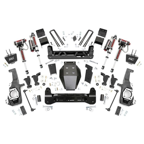 Rough Country 5in Vertex Reservoir Lift Kit - Front and Rear - Silverado/Sierra 2500/3500 HD 4WD Non-Dually