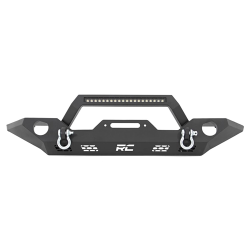 Rough Country Full Width LED Winch Front Bumper - Jeep Gladiator and Wrangler JK/JL
