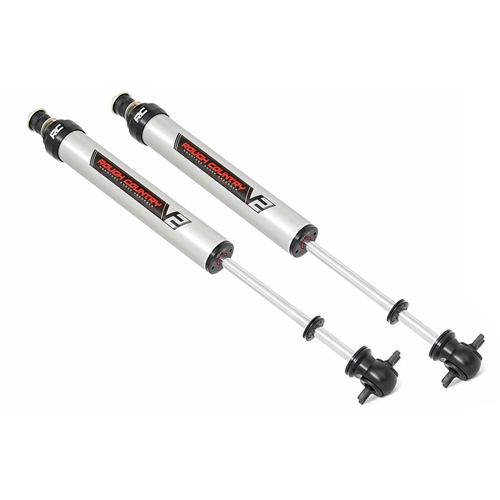 Rough Country 3.5-4.5in V2 Monotube Shocks - Front - Jeep Wrangler/Cherokee