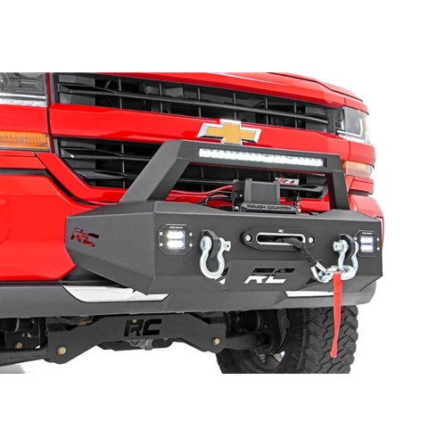 Rough Country Front EXO Winch Mount Bumper - Silverado 1500 LD