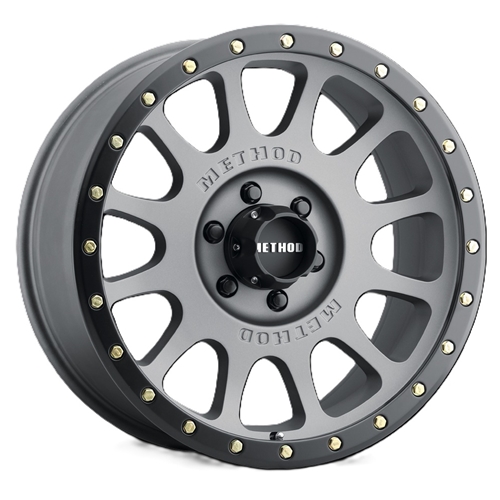 Method Wheels - 305 NV Street - TITANIUM - MATTE BLACK LIP