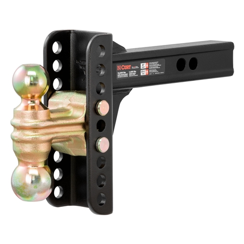 CURT Adjustable Channel Ball Mounts with Dual Ball