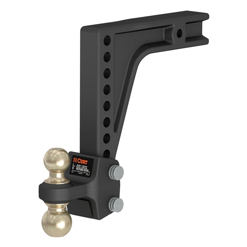 CURT HD Deep-Drop Adjustable Ball Mount with 2.5in Shank