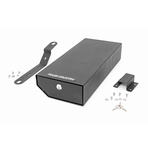 Rough Country Under Seat Storage Lock Box - Jeep Wrangler JK