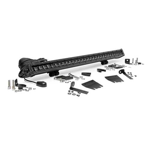Rough Country 30in Single Row LED Hood Mount Kits - Jeep Wrangler JL / Gladiator JT