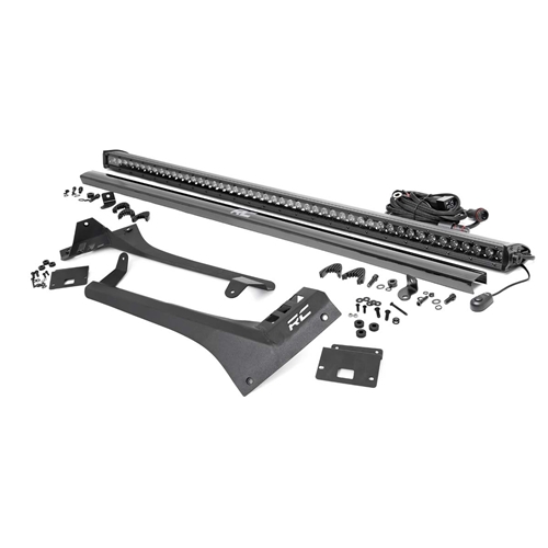 Rough Country 50in LED Upper Windshield Light Bar Kits - Select Wrangler JL / Gladiator JT
