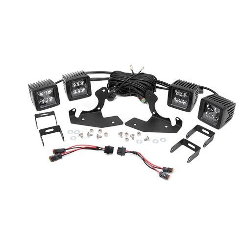 Rough Country Dual 2in Fog Mount LED Kit - Silverado 2500 HD / 3500 HD