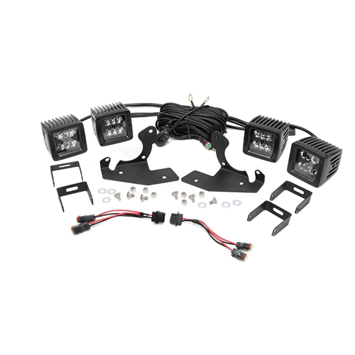 Rough Country Dual 2in Fog Mount LED Kit - Silverado 1500 / 2500 HD / 3500 HD