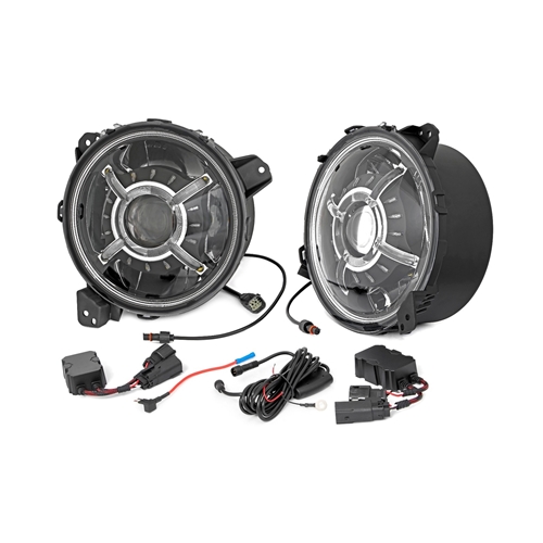 Rough Country 9in LED Projection Headlights - Gladiator / Wrangler JL